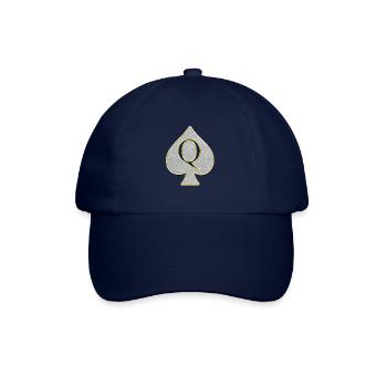 Queen of Spades Bling Bling Schmuckstück - Baseballkappe - Blau/Blau - Vorne
