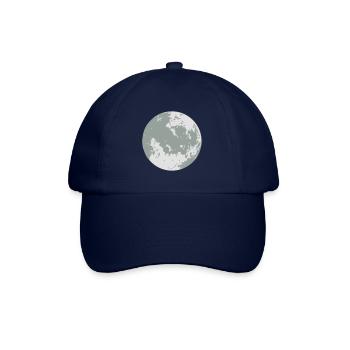 Mond/ Moon (2c) - Baseballkappe - Blau/Blau - Vorne