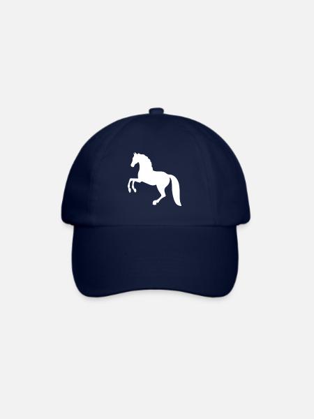 Pferd - Baseballkappe - Blau/Blau