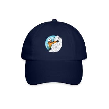 Bergsteiger - Eiskletterer - Kletter T-Shirt - Baseballkappe - Blau/Blau - Vorne