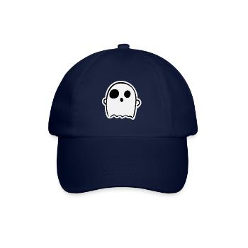 Cute Surprised Ghost - Baseballkappe - Blau/Blau - Vorne