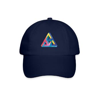 Optische Täuschung Dreieck Escher - Baseballkappe - Blau/Blau - Vorne