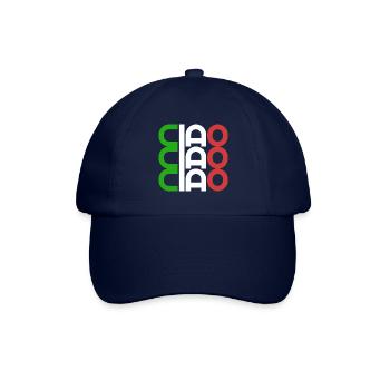 Ciao Italien Flagge - Baseballkappe - Blau/Blau - Vorne