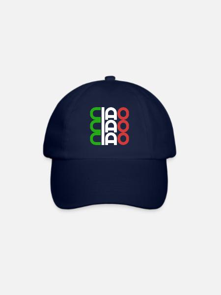 Ciao Italien Flagge - Baseballkappe - Blau/Blau