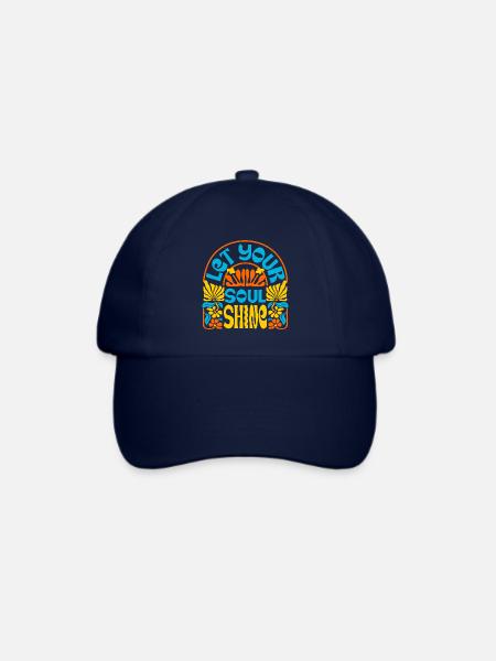 Sommerliche retro-kunst - Baseballkappe - Blau/Blau