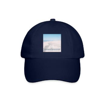 Christlicher Aufdruck, Bibel Vers - Baseballkappe - Blau/Blau - Vorne