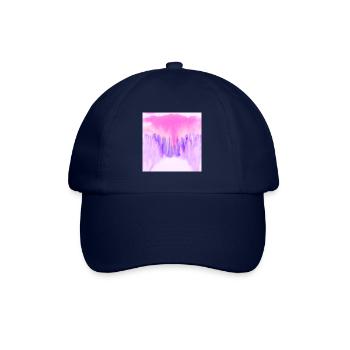 Aparell mit rosa und blauer Wasserfarbe - Baseballkappe - Blau/Blau - Vorne
