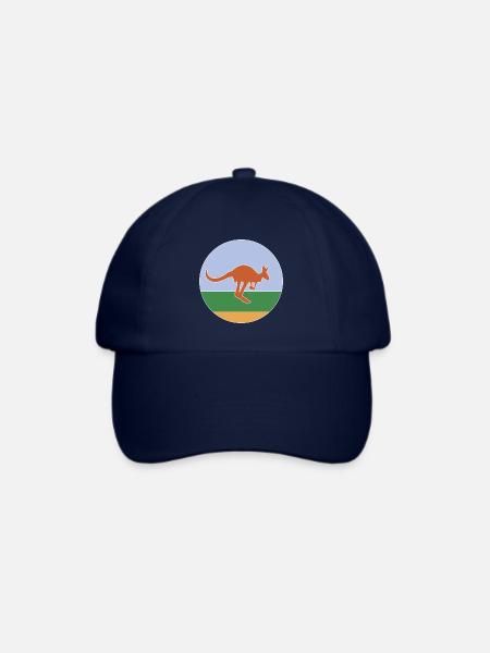 Känguru - Baseballkappe - Blau/Blau