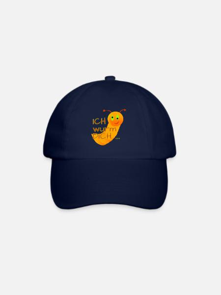 Ich wurm DICH - Baseballkappe - Blau/Blau