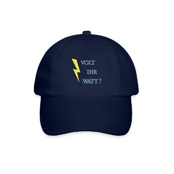 Volt Ihr Watt - Baseballkappe - Blau/Blau - Vorne