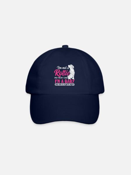 Shirt als Geschenk für Rottweiler Mama - Baseballkappe - Blau/Blau