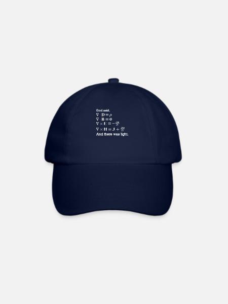 Und Gott sagte, es sei Licht Maxwell EMR - Baseballkappe - Blau/Blau