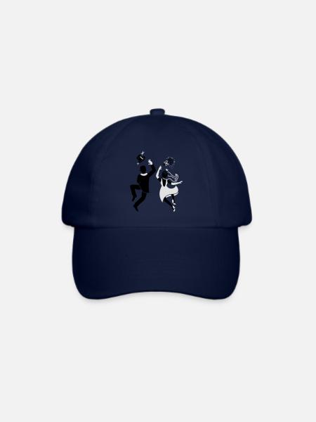 Braut - Bräutigam - Hochzeit - Paar - Baseballkappe - Blau/Blau