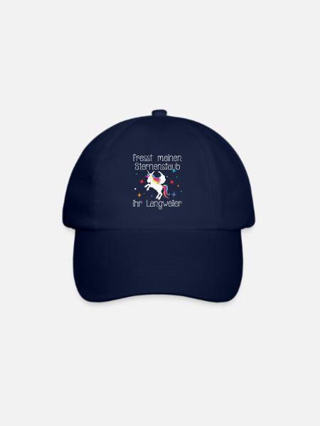 Einhorn Fresst meinen Sternenstaub ihr Langweiler - Baseballkappe - Blau/Blau