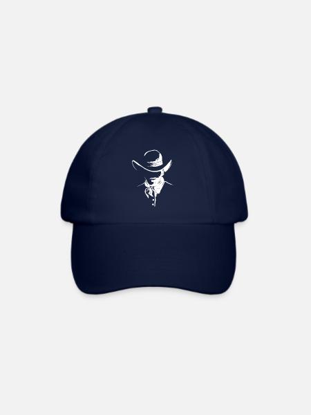 Cowboy mit Western Hut - Baseballkappe - Blau/Blau