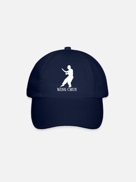 wing chun geschenk shirt - Baseballkappe - Blau/Blau