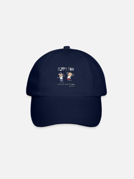 Christian Design - Happy Now ist die beste Art von - Baseballkappe - Blau/Blau