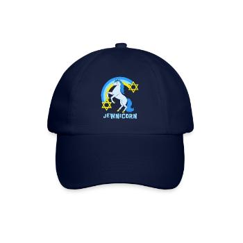 Judentum Einhorn Davidstern Jüdisch Juden - Baseballkappe - Blau/Blau - Vorne