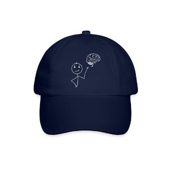 Gehirn - Baseballkappe - Blau/Blau - Vorne