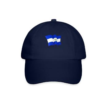 El Salvador Flagge El Salvador Fahnenschwingen - Baseballkappe - Blau/Blau - Vorne