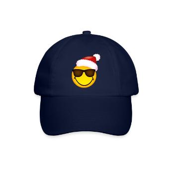 Smiley Glossy Sunglasses Christmas - Baseballkappe - Blau/Blau - Vorne