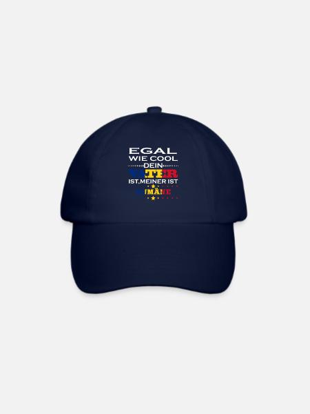 Egal wie cool vater geschenk ist Rumänien - Baseballkappe - Blau/Blau