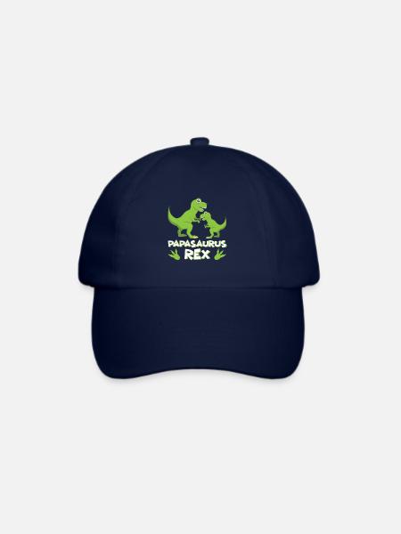Papasaurus T-Rex - Baseballkappe - Blau/Blau