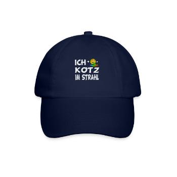Ich kotz im Strahl Launig Genervt schlechte Laune - Baseballkappe - Blau/Blau - Vorne