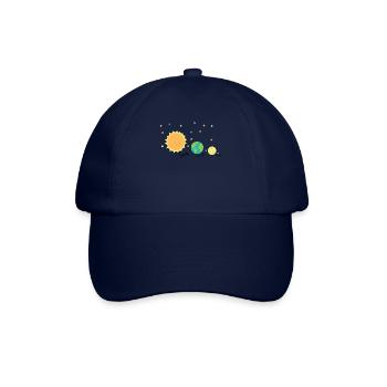 Planet Freunde Sonne Erde Mond - Baseballkappe - Blau/Blau - Vorne