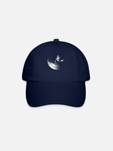 Astronaut mit Staubsauger - Mond & Weltall - Baseballkappe - Blau/Blau