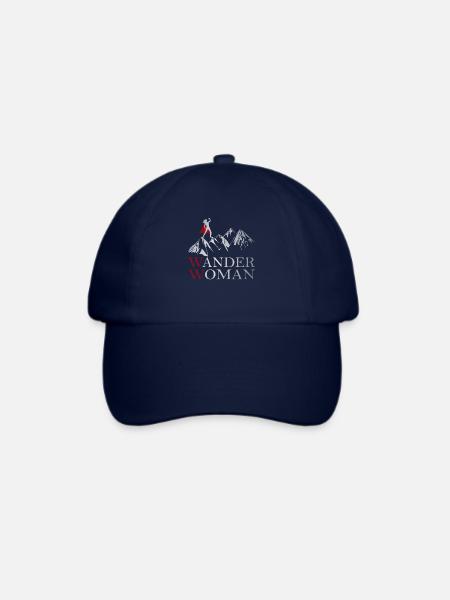 Wander Woman Berge Frau Superheldin - Baseballkappe - Blau/Blau