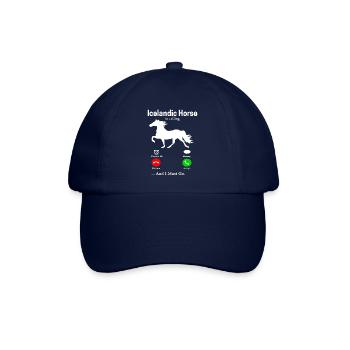 Islandpferd - Baseballkappe - Blau/Blau - Vorne