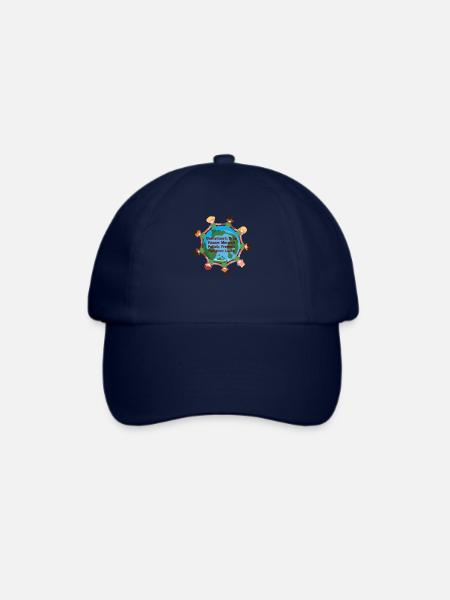 Geburtsort Erde Rasse Mensch - Baseballkappe - Blau/Blau