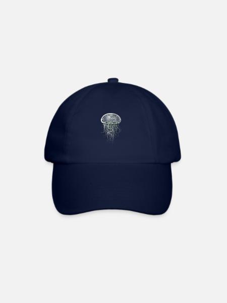Qualle - Baseballkappe - Blau/Blau