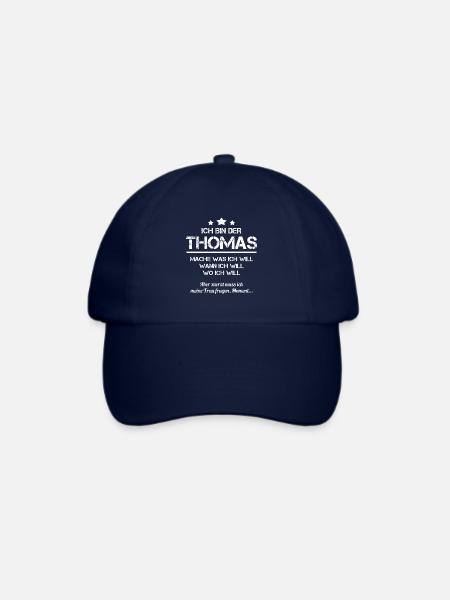 ich bin der Thomas Spitzname Vorname Name Geschnek - Baseballkappe - Blau/Blau