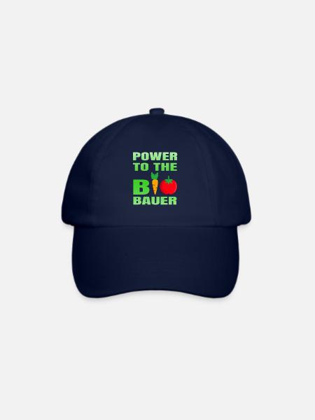 Landwirt Öko Power to the Bio Biobauer - Baseballkappe - Blau/Blau