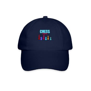 Schach Checkmate Tshirt Schachmatt Schachspieler - Baseballkappe - Blau/Blau - Vorne