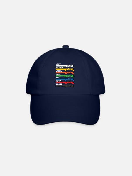 Cooles Taekwondo Belt Rank Shirt - Kampfkunstgeschenk - Baseballkappe - Blau/Blau