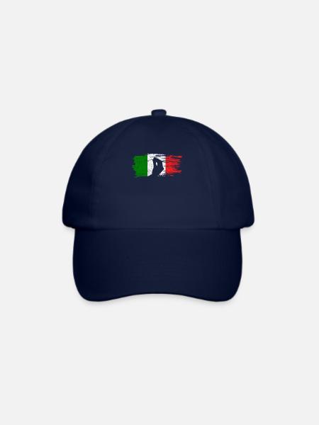 Italienische Handgeste Capisci Italien Flagge - Baseballkappe - Blau/Blau