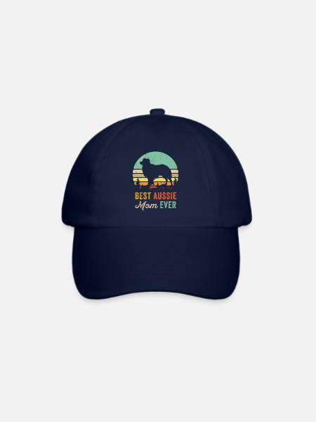 Bestes australisches Schäferhund Mama Mom Shirt - Vintage - Baseballkappe - Blau/Blau
