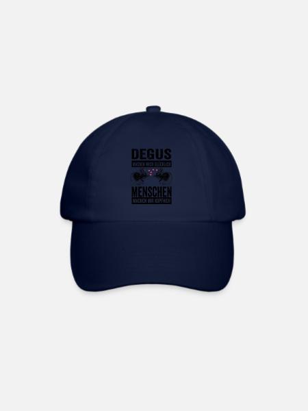 Degu Nagger Deguzucht Lustige Sprüche Geschenk - Baseballkappe - Blau/Blau