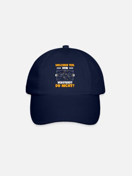 Basketball Coach Trainer Spruch Basketballer - Baseballkappe - Blau/Blau