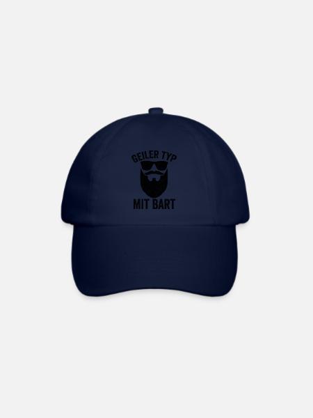 Bartträger Geiler Typ Mit Bart Barbier Hipster Ges - Baseballkappe - Blau/Blau