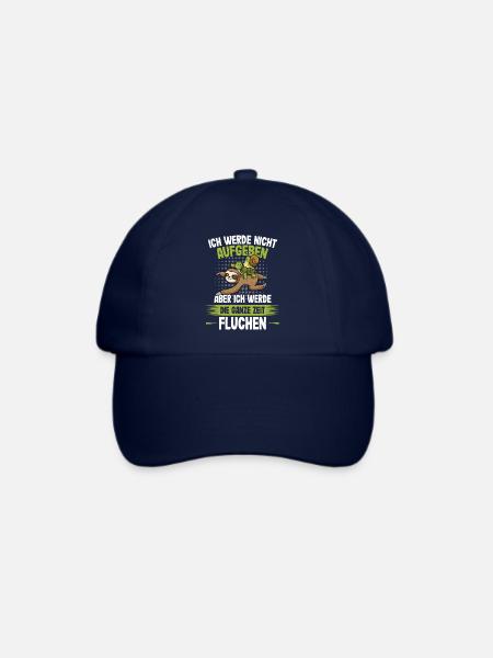 Nicht aufgeben nur die ganze Zeit Fluchen - Läufer - Baseballkappe - Blau/Blau