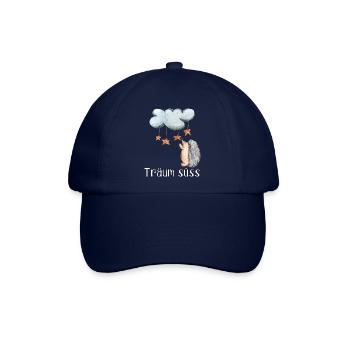 Gute Nacht Igel Nachthemd Schlafanzug Pyjama - Baseballkappe - Blau/Blau - Vorne