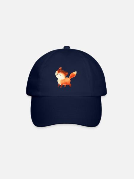 Fuchs Füchse Foxy Waldtier niedlich Rotfuchs süß - Baseballkappe - Blau/Blau