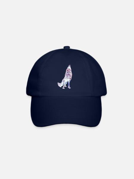 Wolf - Baseballkappe - Blau/Blau