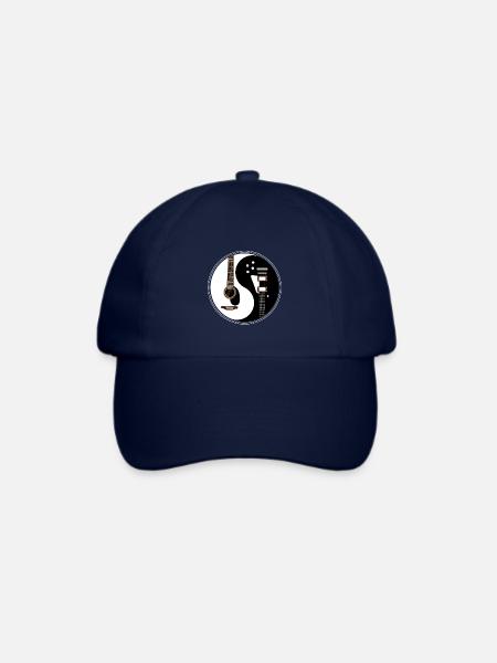 Ying Yang Gitarre E-Gitarre Gitarristen & Musiker - Baseballkappe - Blau/Blau