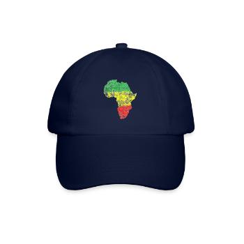 Afrikanischer Kontinent - Baseballkappe - Blau/Blau - Vorne