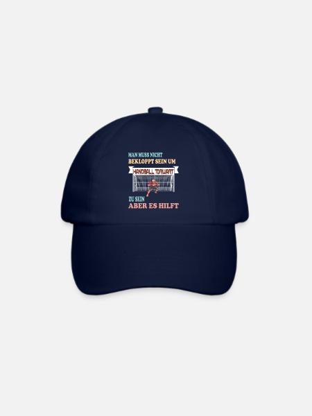Handball Torwart - Lustiger Spruch Handballspieler - Baseballkappe - Blau/Blau